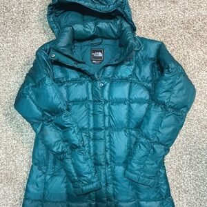 The North Face Teal Puffer Jacket
